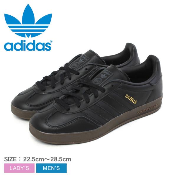 アディダス スニーカー メンズ レディース ガゼル インドア ADIDAS JQ8381 ブラック ...