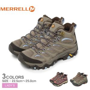 メレル ハイキングシューズ レディース モアブ 3 シンセティック ミッド ゴアテックス MERRELL J500182 J500184 カーキ レッド｜z-craft