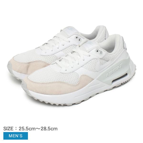 ナイキ スニーカー メンズ エア マックス SYSTM NIKE DM9537 白 ローカット ブラ...