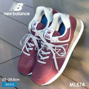 SALE 送料無料 ニューバランス スニーカー メンズ ML574 NEW BALANCE レッド おしゃれ 靴 ブランド 歩きやすい 定番 通勤｜z-craft