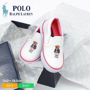 ポロ ラルフローレン スリッポン キッズ ベビー ジュニア 子供 BAL HARBOUR2 BEAR TD POLO RALPH LAUREN ネイビー｜z-craft