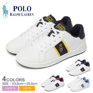 ポロ ラルフローレン スニーカー レディース キッズ ジュニア 子供 JR ヘリテージ コート 2 ベアー POLO RALPH LAUREN ホワイト