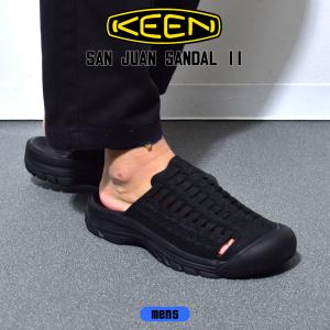 キーン サンダル メンズ SAN JUAN SANDAL II KEEN 1028591 ブラック 黒 スリッポン スポーツサンダル スポサン シューズ 靴 本革｜z-craft