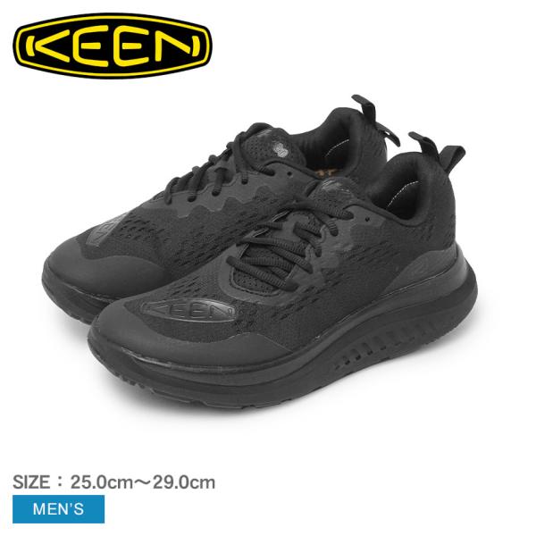 キーン ウォーキングシューズ メンズ ダブルケー400 KEEN 1027478 ブラック 黒 シュ...