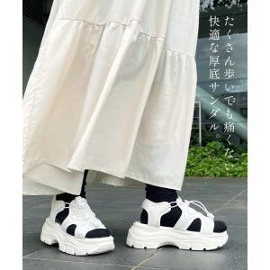 トドス サンダル レディース ボリュームメッシ...の詳細画像5