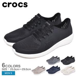 クロックス スニーカー メンズ ライトライド ペイサー CROCS 204967 ブラック 黒 ホワイト 白 グレー ネイビー 紺 シューズ 靴