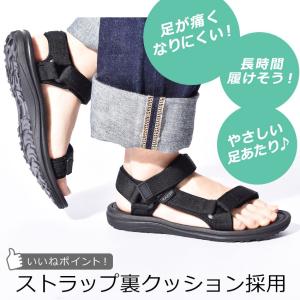 サンダル メンズ 安い おしゃれ スポーツサン...の詳細画像1