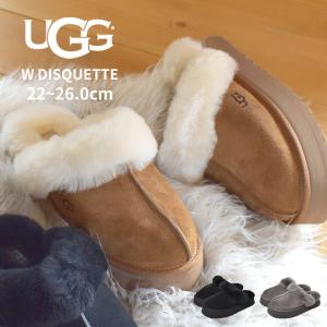 アグ シューズ レディース W ディスケット UGG 1122550 ブラック 黒 ベージュ グレー スリッパ サンダル ルームシューズ ファー｜z-craft