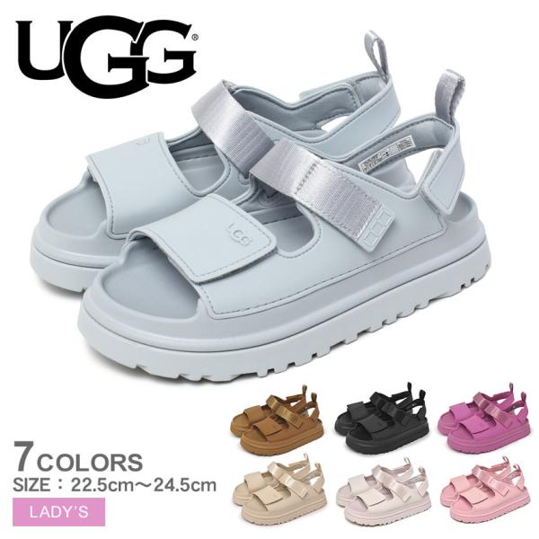 アグ サンダル レディース ゴールデングロウ UGG 1152813K ブラック 黒 ブラウン 茶 ...