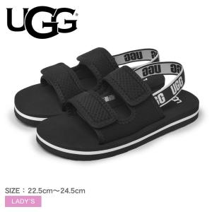 アグ サンダル レディース レノン スリングバック UGG 1152817K ブラック 黒 ウォータープルーフ 防水 軽量 靴 ロゴ｜z-craft