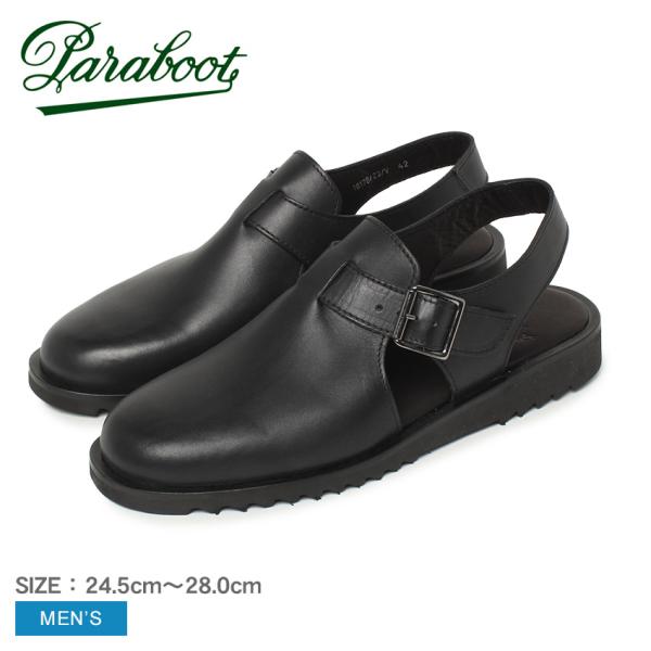 パラブーツ サンダル メンズ アドリアティック PARABOOT 183212 ブラック 黒 レザー...