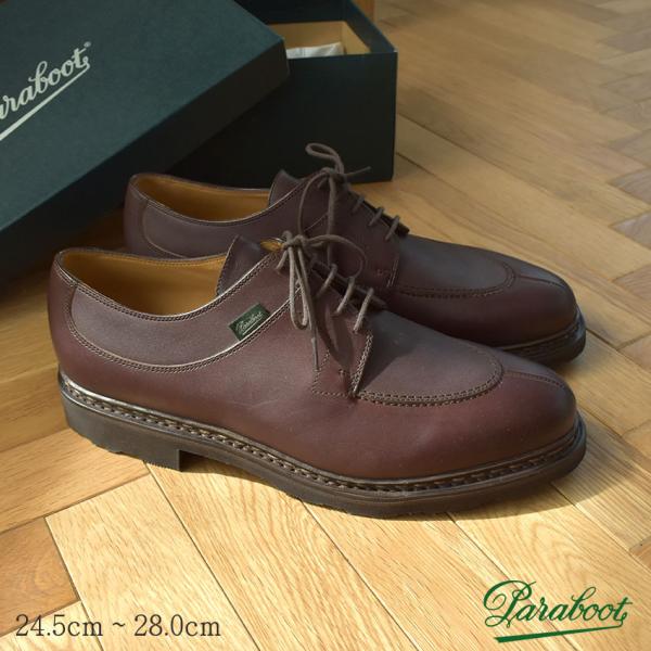 パラブーツ レザーシューズ メンズ アヴィニョン PARABOOT 705112 ブラウン 茶 靴 ...