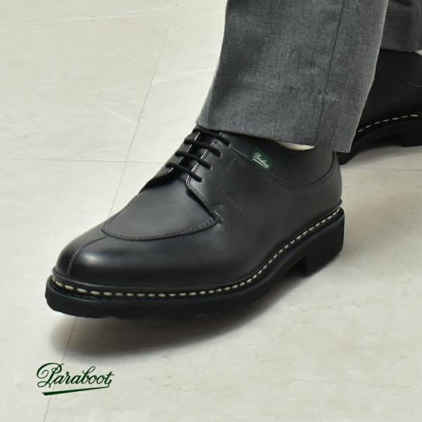 パラブーツ レザーシューズ メンズ アヴィニョン PARABOOT 705109 ブラック 黒 靴 ...