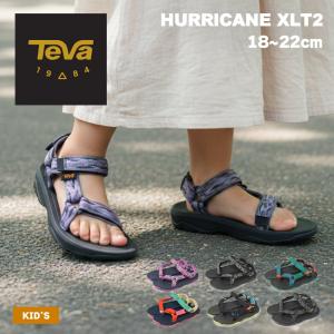 テバ サンダル キッズ ジュニア 子供 ハリケーン XLT 2 TEVA 1019390C ブラック 黒 グレー 男の子 女の子 子ども テヴァ 海 川