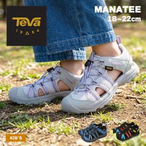 テバ スリッポン キッズ ジュニア 子供 マナティー TEVA 1019403C ブラック 黒 グレー 男の子 女の子 子ども サンダル スポサン