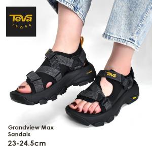 テバ サンダル レディース グランドビュー マックス サンダル TEVA 1166230 ブラック 黒 スポーツサンダル スポサン 厚底 ヒール 爆買