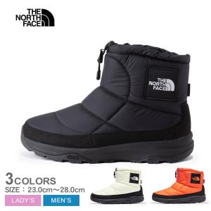 ザ ノースフェイス ブーツ メンズ レディース ヌプシ ブーティ ウォータープルーフ ロゴ ショート THE NORTH FACE NF52280 黒