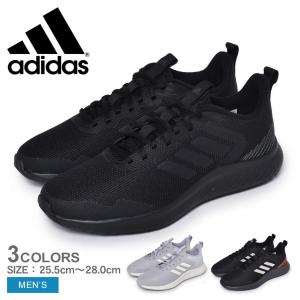アディダス ランニングシューズ メンズ FLUIDSTREET M ADIDAS KZV25 ブラック 黒 グレー 靴 スニーカー シューズ ブランド ジム
