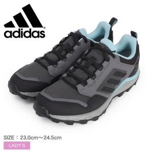 アディダス ランニングシューズ レディース トレースロッカー 2.0 GORE-TEX ADIDAS MAQ86 ブラック 黒 グレー ブルー 青 靴 運動｜Z-CRAFT ヤフーショッピング店