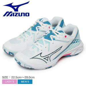 ミズノ バドミントンシューズ レディース ウエーブクロー3 FIT MIZUNO 71GA2442 ホワイト 白 スニーカー 靴 シューズ スポーツ｜z-craft