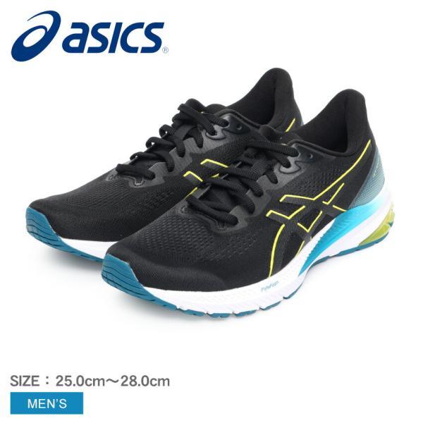 アシックス ランニングシューズ メンズ GT-1000 12 ASICS 1011B631 ブラック...