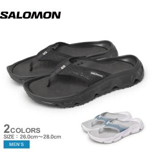 サロモン トングサンダル メンズ REELAX BREAK 6.0 SALOMON L47110800 L47111100 ブラック 黒 ホワイト 白 スポーツサンダル 海｜z-craft
