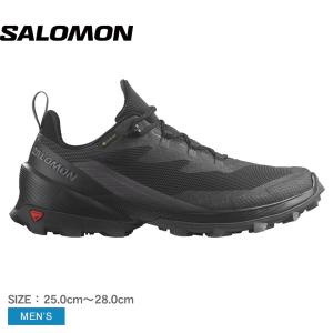 サロモン ハイキングシューズ メンズ クロスオーバー2 ゴアテックス SALOMON L47269000 ブラック 黒 グレー 靴 シューズ 防水 父の日｜z-craft