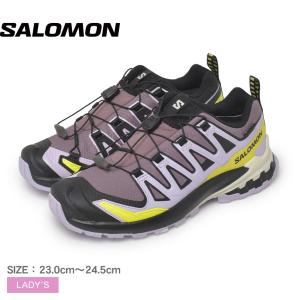 サロモン トレイルランニングシューズ レディース XA PRO 3D V9 GORE-TEX SALOMON L47469500 パープル 紫 靴 シューズ トレイル｜z-craft