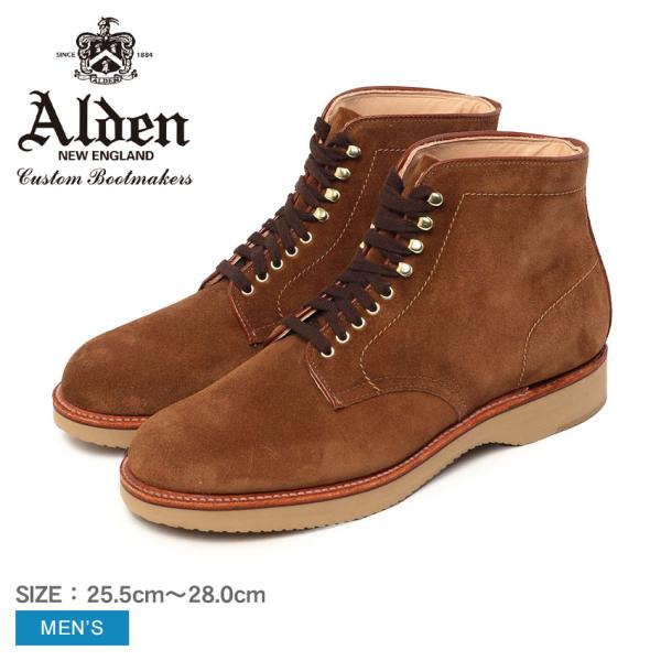 オールデン ブーツ メンズ SNUFF SUEDE BOOT ALDEN M2804H ブラウン 茶...
