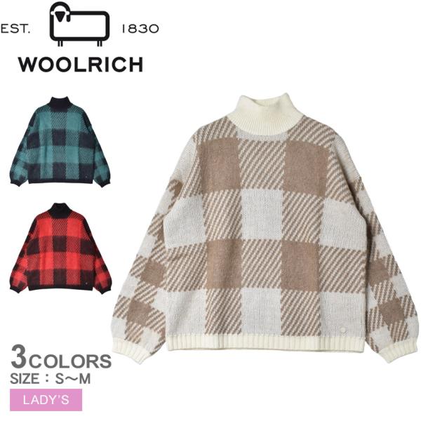 ウールリッチ ニット レディース バッファローチェックウールタートルネック WOOLRICH WWK...
