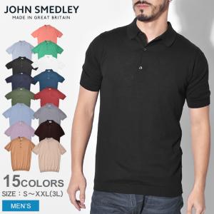 SALE ジョンスメドレー 半袖ポロシャツ メンズ エイドリアン JOHN SMEDLEY ブラック 黒 ホワイト 白 ウエア カットソー トップス 半袖｜z-craft