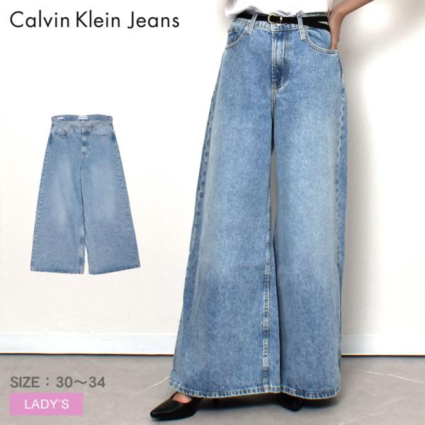 送料無料 カルバンクラインジーンズ パンツ レディース LOW RISE LOOSE JEANS C...