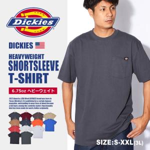 （ネコポス配送） ディッキーズ 半袖Tシャツ メンズ ヘビーウェイトショートスリーブTシャツ DICKIES WS450 黒 ブラック 白 ホワイト レッド 半袖