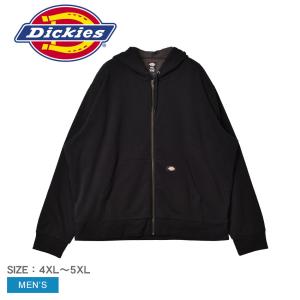 送料無料 ディッキーズ パーカー メンズ サーマルライン フリースジップ フーディー DICKIES TW382 ブラック 黒 フーディ トップス 長袖｜z-craft