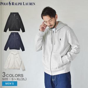 ポロ ラルフローレン パーカー メンズ ダブルニット フルジップ 