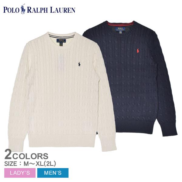 ポロ ラルフローレン セーター メンズ レディース CABLE-KNIT CREW SWEATER ...