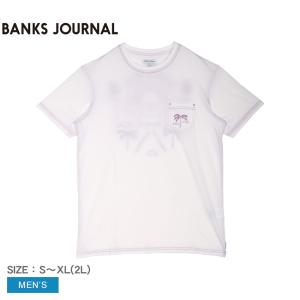 送料無料 （ゆうパケット可） バンクス ジャーナル 半袖Tシャツ メンズ BANKS JOURNAL WTS0851 Tシャツ サーフ トップス 半袖 ワンポイント 人気 父の日｜z-craft