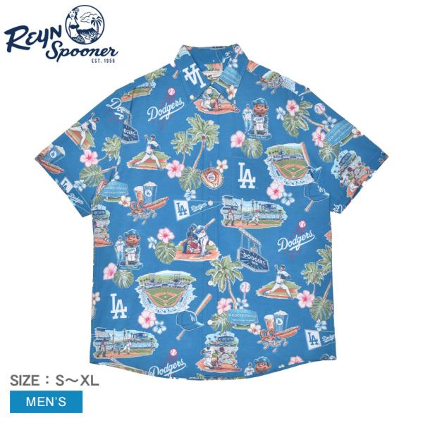 レインスプーナー 半袖シャツ メンズ LOS ANGELES DODGERS SCENIC PERF...