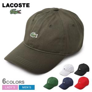 ラコステ キャップ メンズ レディース C.STRAP NCRCDIL COTTON CAP LACOSTE RK4714-00 ブラック 黒 ホワイト 白 ネイビー 紺 緑