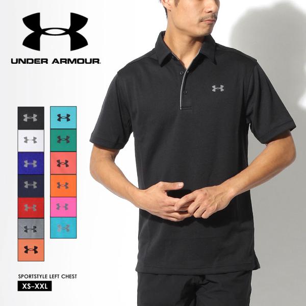 アンダーアーマー ポロシャツ ゴルフウエア メンズ テック ポロシャツ UNDER ARMOUR 1...