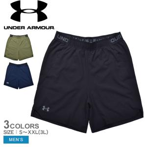 アンダーアーマー ハーフパンツ メンズ UA バニッシュ ウーブン 6インチ ショーツ UNDERARMOUR 1373718 ブラック 黒 ネイビー 紺 父の日｜z-craft