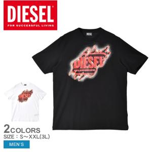 （ゆうパケット送料無料） ディーゼル 半袖Tシャツ メンズ T-JUST-E43 T-SHIRT DIESEL A097540AAXJ ブラック 黒 ホワイト 白 トップス 半袖 Tシャツ 人気｜z-craft