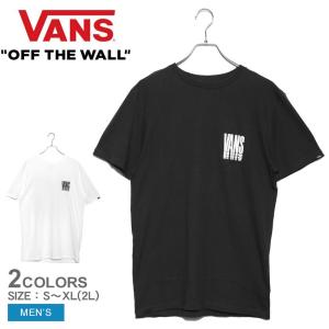 ヴァンズ Tシャツ 半袖 メンズ VANS VN0A54CX ホワイト 白 ブラック 黒 バンズ トップス 無地 スポーティ 人気 ロゴ 半袖Tシャツ｜z-craft