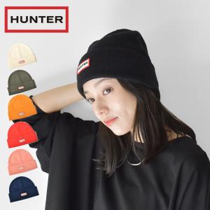 送料無料 ハンター ニット帽 レディース プレイ エッセンシャル カフ ビーニー HUNTER HR10000 黒 白 帽子 防寒 冬物｜Z-CRAFT ヤフーショッピング店