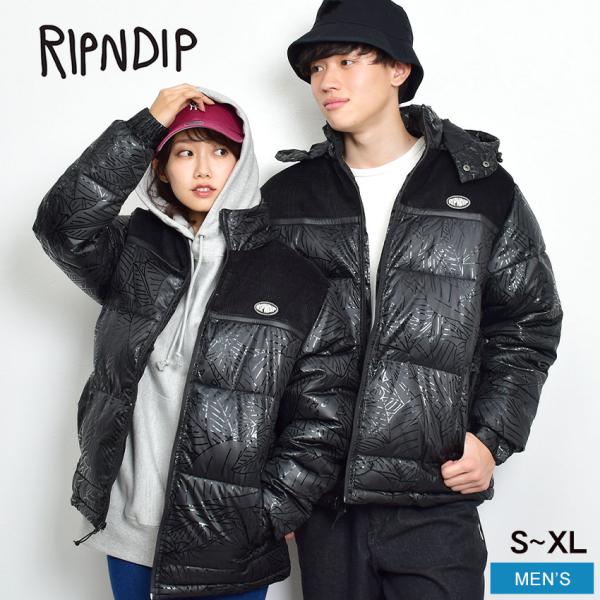 送料無料 RIPNDIP ダウンジャケット メンズ GRIFFITH HOODED PUFFER J...