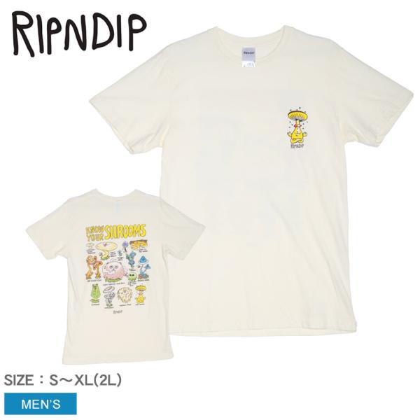 （ネコポス配送） リップンディップ 半袖Tシャツ メンズ KNOW UR SHROOMS TEE R...
