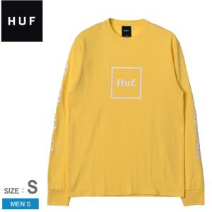 （ゆうパケット可） ハフ 長袖 メンズ ドメスティック ロングスリーブTシャツ HUF TS00146 ロンT 黒 白 ネイビー｜z-craft