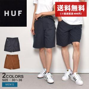 ハフ パンツ メンズ WORKMAN SHORT HUF PT00268 ネイビー
