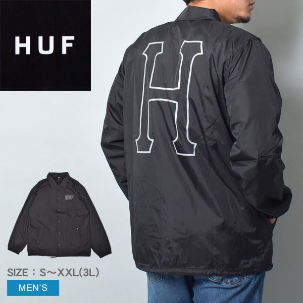 ハフ ジャケット メンズ SET H COACHES JACKET HUF JK00390 ブラック...