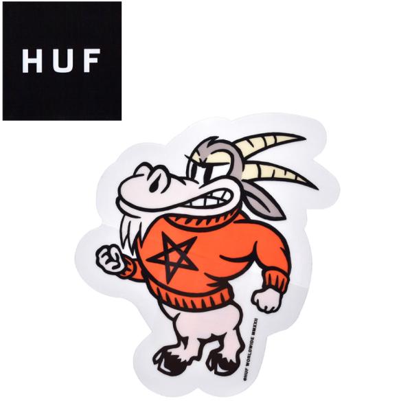 （ゆうパケット可） ハフ ステッカー GOAT STICKER HUF AC00736 オレンジ ス...